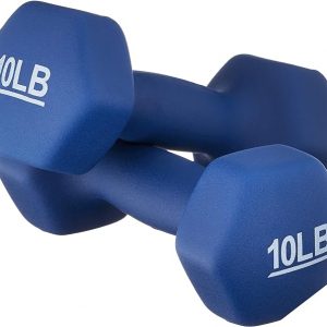 Amazon Basics Easy Grip Workout Dumbbell, Neoprene Coated, Various Sets and Weights available
